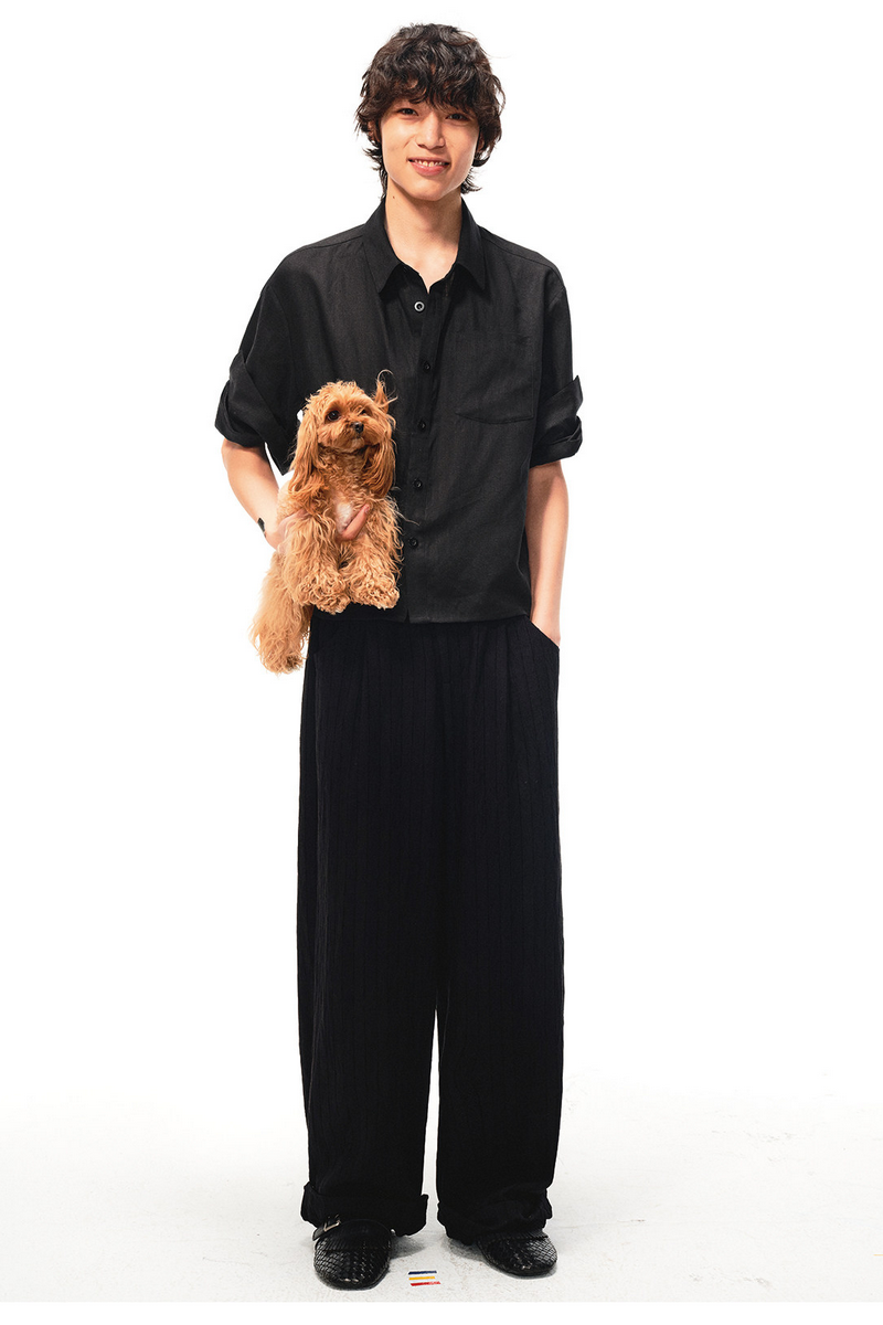 Tencel Linen Roll Sleeve Shirt