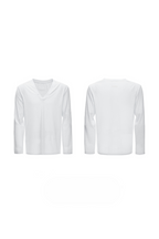Deep V Neck Long Sleeve
