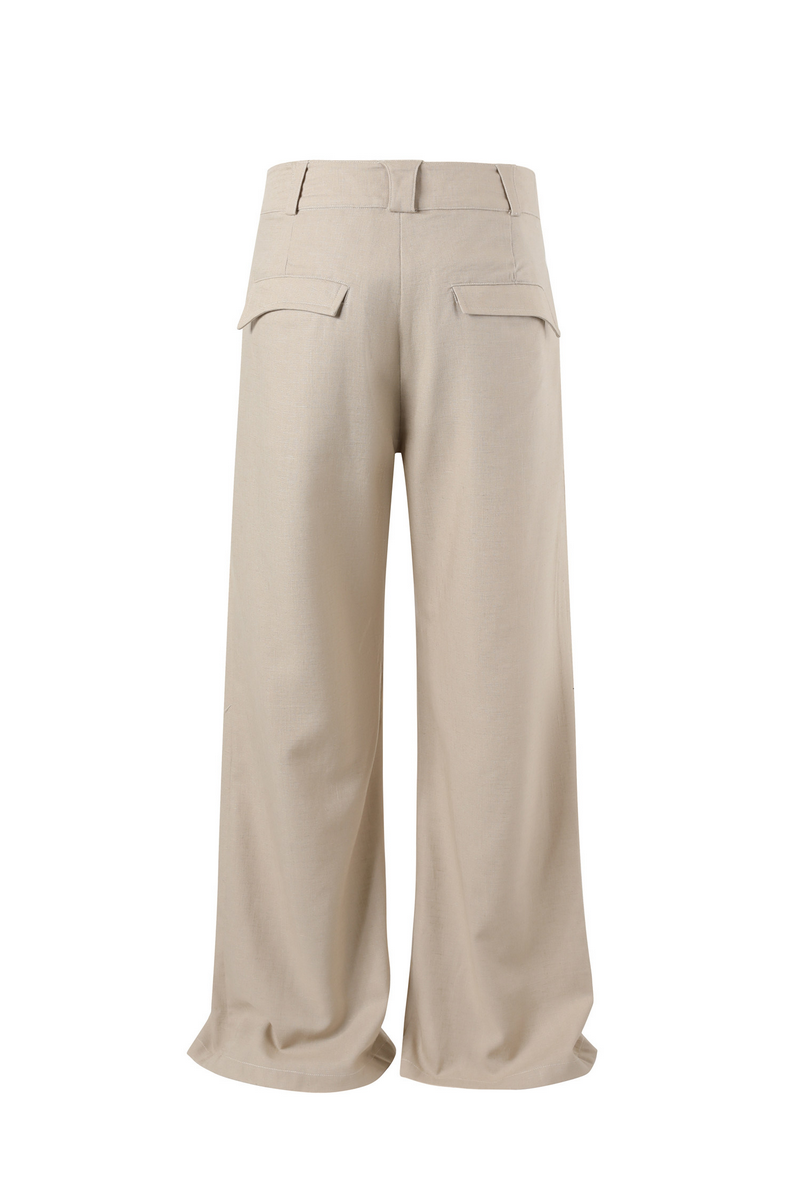 Pleated Linen Trousers