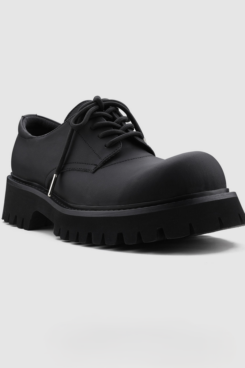 Chunky Leather Derby Shoes