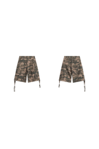 Camo Cargo Drawstring Shorts