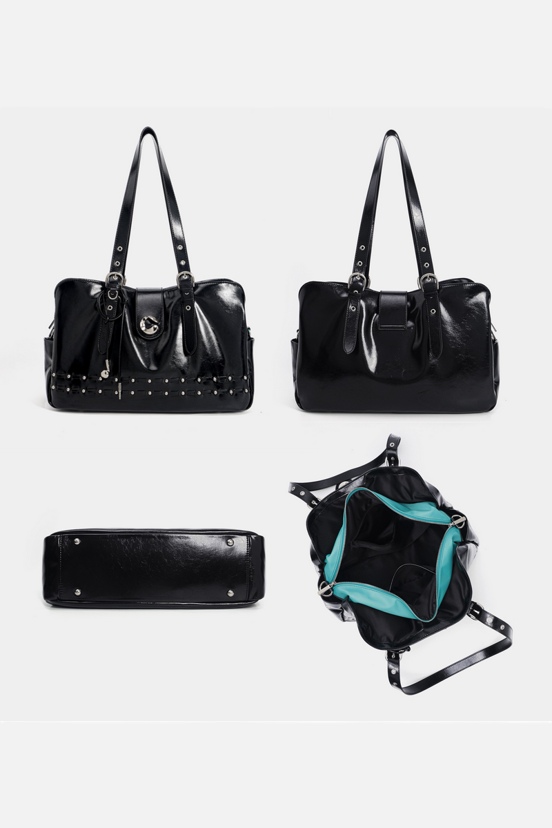 Colorblock Carryall Shoulder Bag