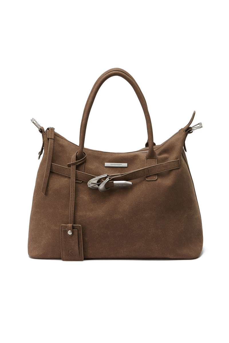 Washed Suede Tote Bag