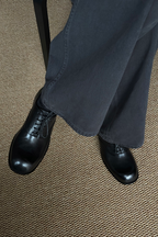 Washed Leather Derby Shoes