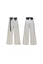 Embroidered Wide Leg Trousers