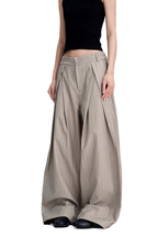 Striped Pleated Trousers