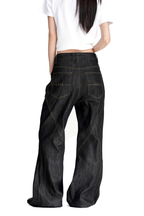 Deconstructed Raw Denim Jeans