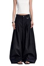 Pleated Wide Leg Trousers