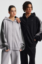 Spray Paint Graffiti Zip Hoodie