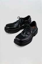 Washed Square Toe Derby Shoes