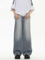Inverted Washed Wide-Leg Jeans - EU Only