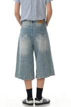 Ripped Washed Jorts