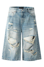 Ripped Washed Jorts