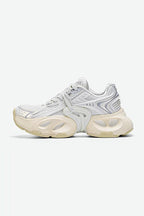 Retro Chunky Running Sneakers - Cloud White