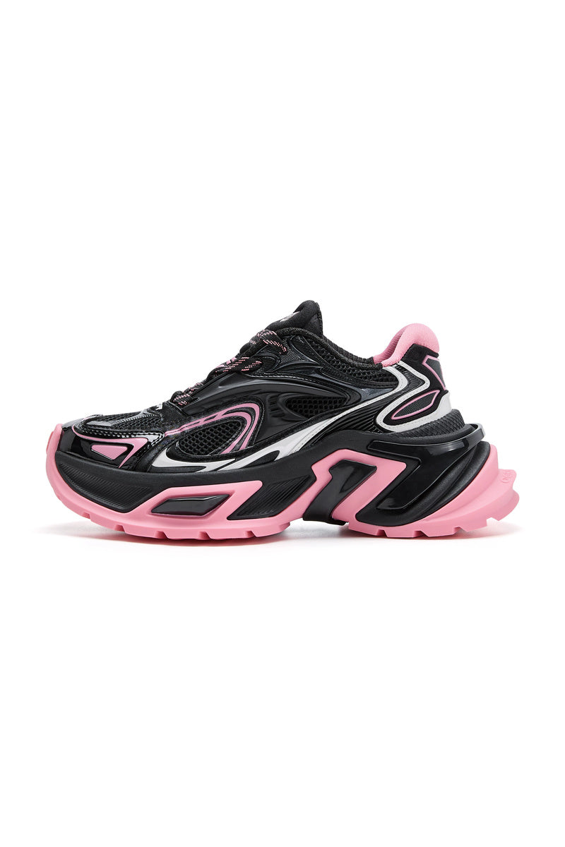 Chunky Platform Dad Sneakers - Laser Pink