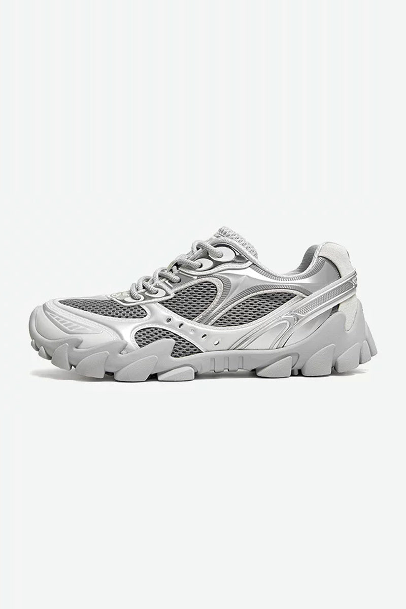 Grippy Barefoot Hiking Sneakers - Gray