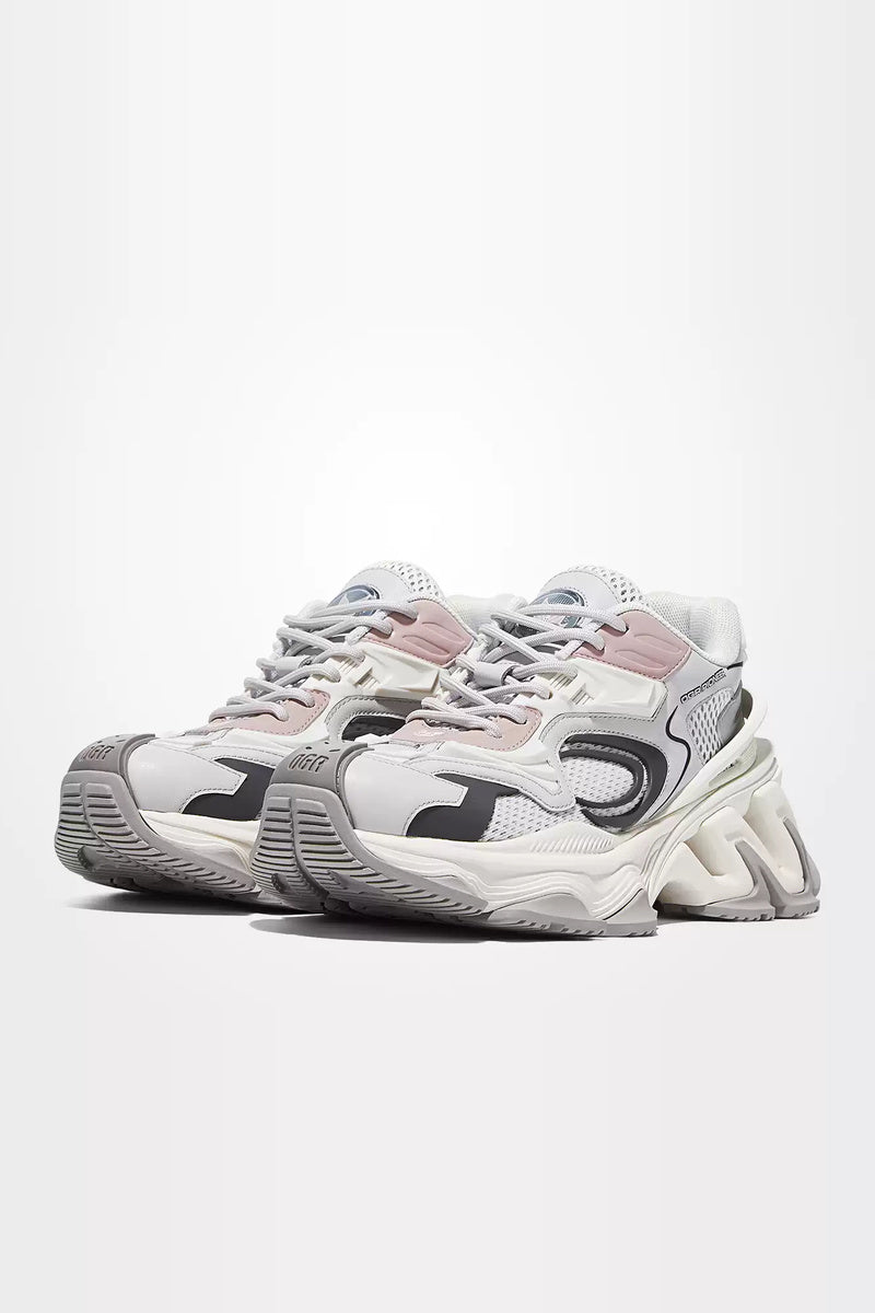 Mecha Platform Running Sneakers - diagonal pair