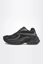 Retro Chunky Jogging Sneakers - Ink Black