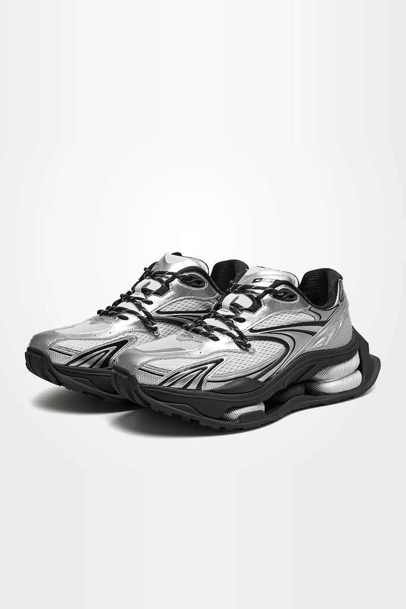 Cyber Mecha Chunky Sneakers - diagonal pair