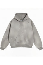 Distressed Paint-Splatter Hoodie - EU Only
