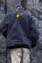 STEEPC Embroidered Logo Sherpa Jacket