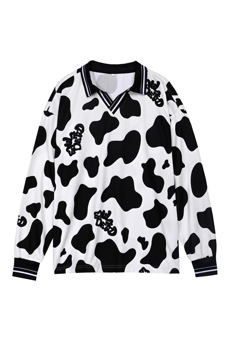 STEEPC Cow Pattern LS Tee