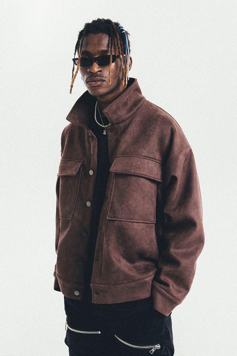 Antidote Suede Basic Zipper Jacket