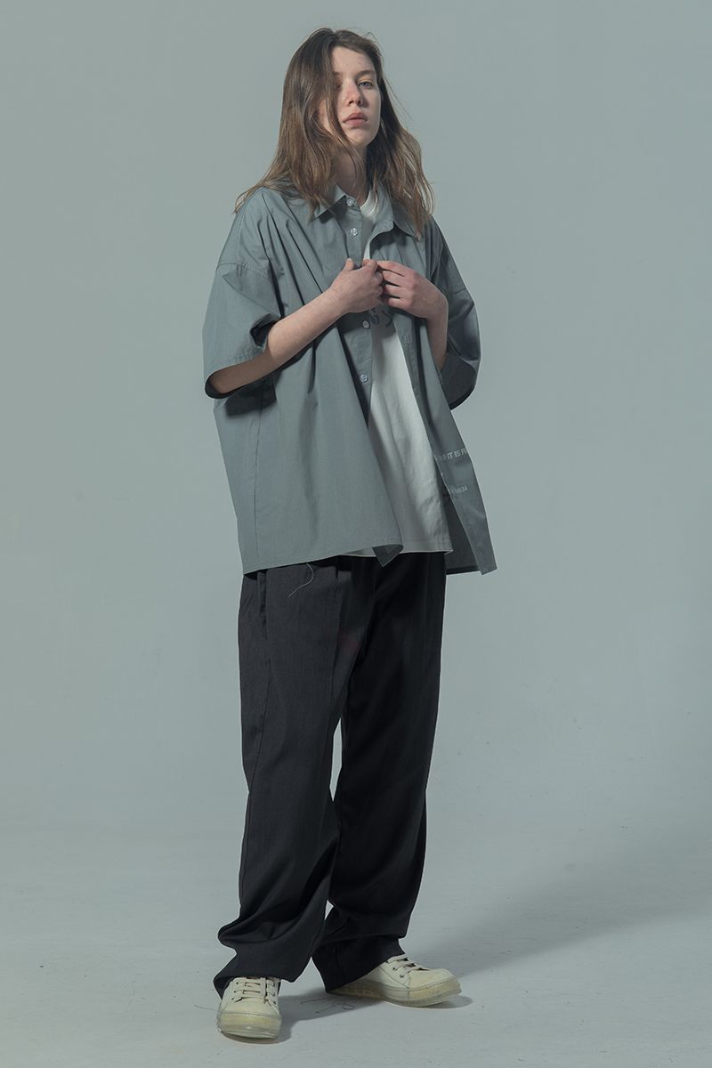 THINGY Light Blue Loose S/S Shirt