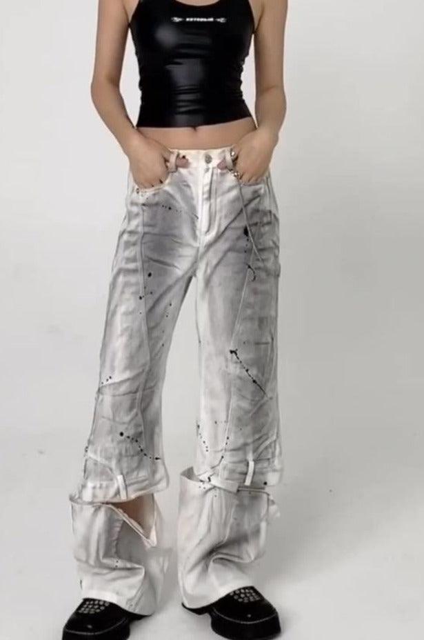 CZ Splash Ink Zipper Trousers