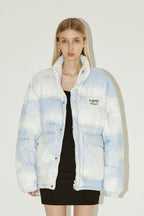 Empty Reference Clouds Print Down Jacket