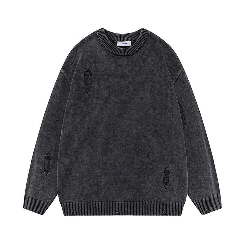 CZ Distressed Retro Sweater