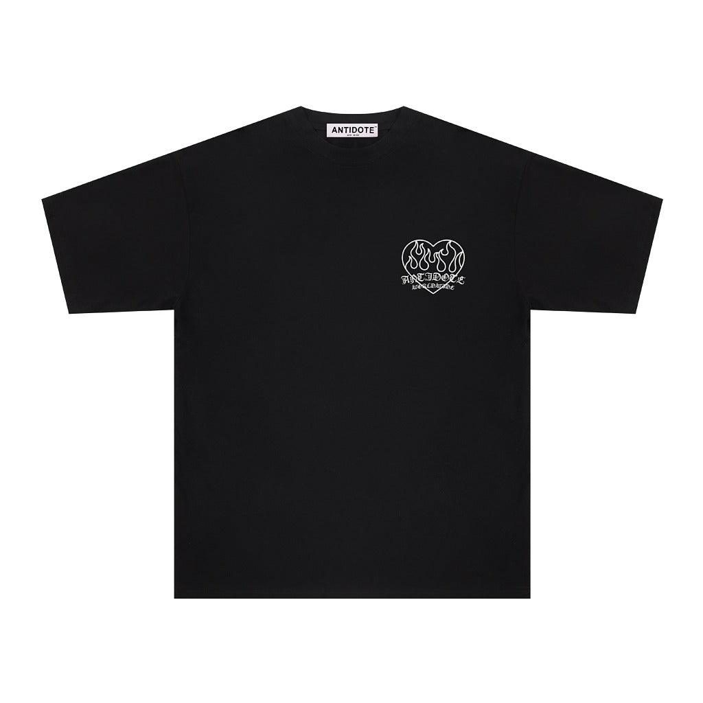 Antidote Flame Love Logo Print Tee
