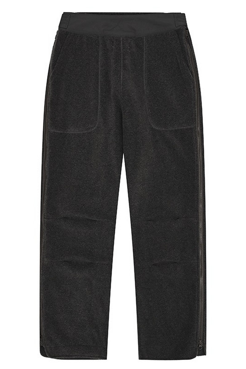 OO Fleece Zipper Loose Trousers