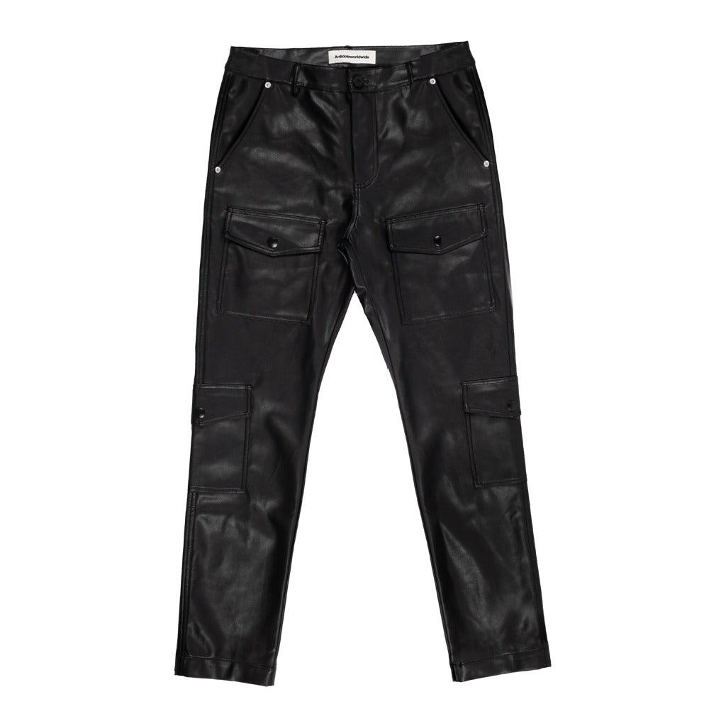 Antidote Multi-Pocket PU Leather Trousers - UK Only