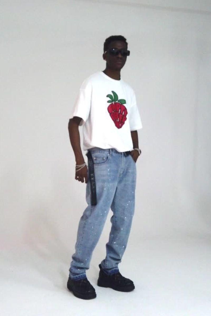 Empty Reference Strawberry Foam Logo Tee