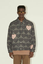 Empty Reference Love Print Down Jacket