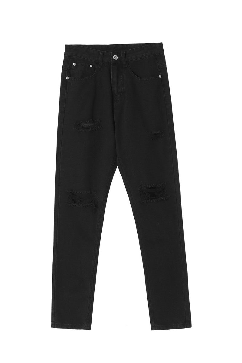 CZ Ripped Loose Jeans