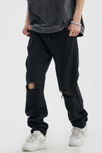 CZ Ripped Loose Jeans