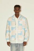 Empty Reference Clouds Print Coach Jacket