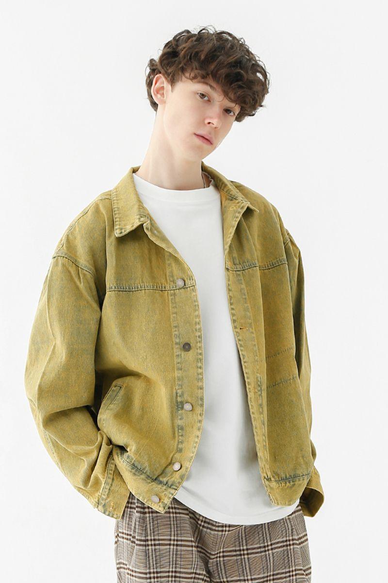 CZ Washed Yellow Jeans Jacket