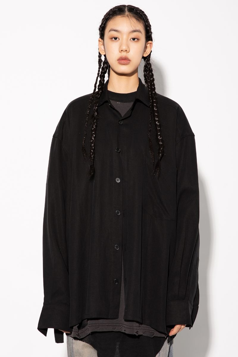 Unknown World Loose Silk Hemp L/S Shirt