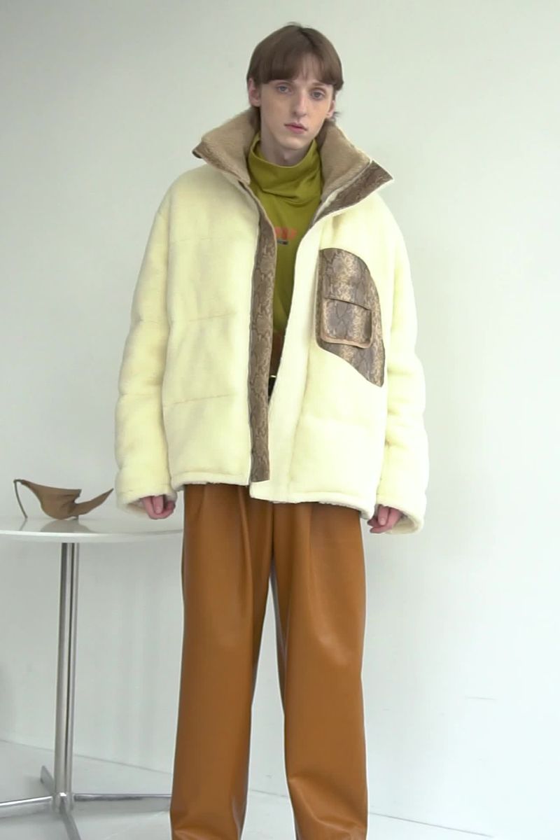 Mix7 Snake Pattern Sherpa Jacket