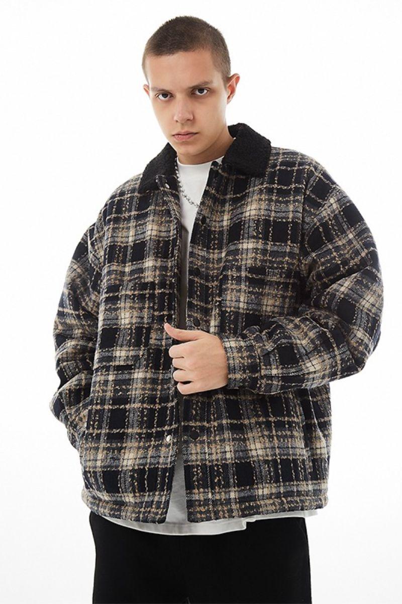 F2CE Plaid Woolen Jacket