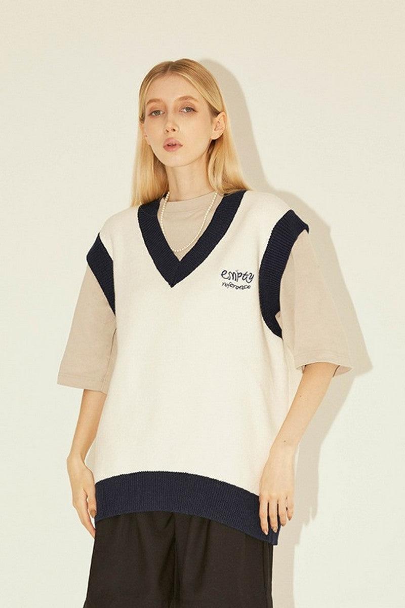 Empty Reference Logo Knit Vest