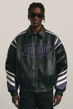 ANT Logo Leather Jacket