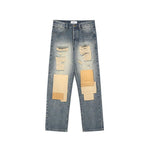 CZ Patches Retro Loose Jeans