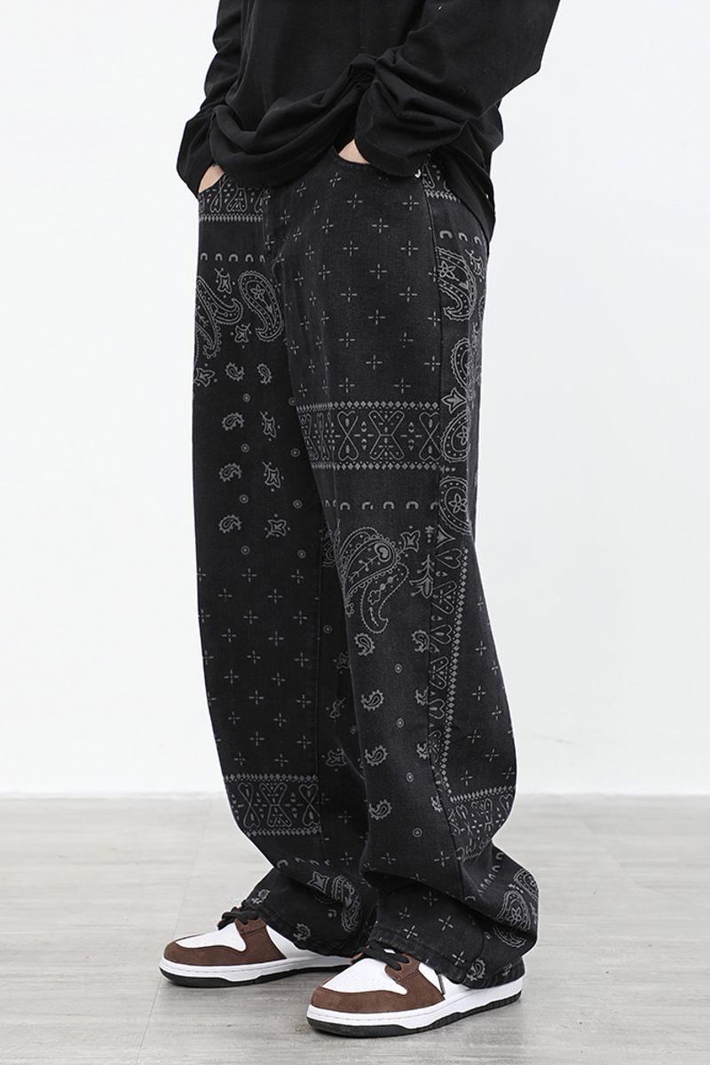 CZ Bandana Pattern Straight Trousers