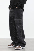 CZ Bandana Pattern Straight Trousers