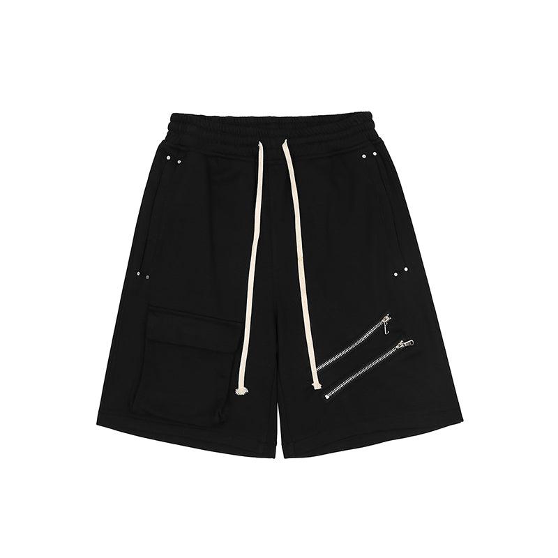 CZ Zipper Loose Shorts