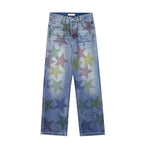 CZ Stars Printed Jeans